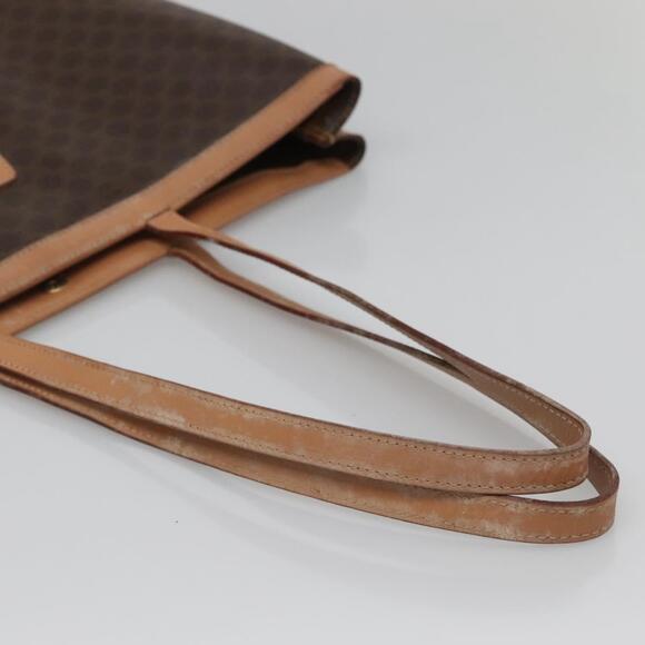 CELINE Macadam Canvas Tote Bag Pvc Leather Brown - Picture 7 of 11